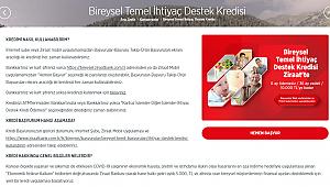 6 ay ertelemeli Bireysel Temel İhtiyaç Destek Kredisi ne durumda, kredi nasıl kullanılır? Ziraat Bankası temel ihtiyaç kredisi...