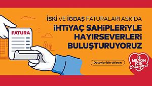 İBB'den İĞDAŞ ve İSKİ için Askıda Fatura kampanyası