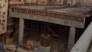 Mısır'da hayrete düşüren üst geçit inşaatı! Henüz bir benzeri yok!