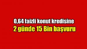 0,64 faizli konut kredisi için 2 günde 15 Bin başvuru