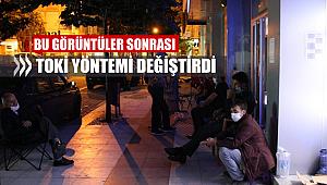 TOKİ Manisa'dan gelen kuyruk görüntüleri sonrası o projedeki satış yöntemini değiştirdi