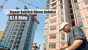 Temmuz 2020 İnşaat sektörü güven endeksi 87,0 oldu