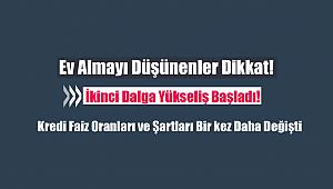 Konut kredisi faiz oranlarında ikinci dalga yükseliş
