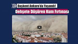 Son Dakika: Ankara Polatlı'da kum fırtınası! İlk defa böyle görüntülendi...