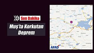Son Dakika: Muş'ta Korkut ilçesinde 4.1 şiddetinde deprem oldu!