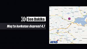 Son Depremler: Muş'ta Korkut ilçesinde korkutan deprem! 4.7