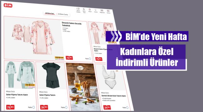 BİM 20 Ekim Salı Aktüel Ürünler Kataloğu! BİM'de iddialı bayan ürünleri Aktüel listede