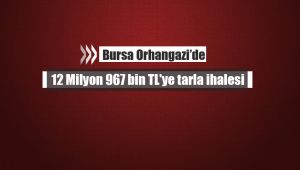 Bursa'da Orhangazi Belediyesi 12 Milyon 967 bin TL'ye tarla satışa çıkardı