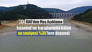 İSKİ'den flaş açıklama! İstanbul'un barajlarında kalan su seviyesi %35'lere dayandı
