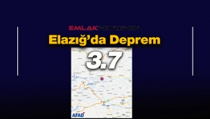 Elazığ'da Kovancılar merkezli 3.7 büyüklüğünde korkutan deprem