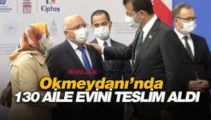İstanbul Okmeydanı'nda dönüşümü yapılan evlerin anahtarları teslim edildi
