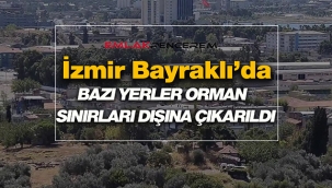 İzmir'de Bayraklı ilçesinde bazı alanlar orman sınırları dışına çıkartıldı