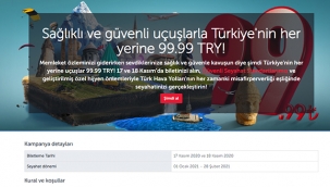 THY'den bomba kampanya! Ülkenin her yerine çok çok ucuz uçak bileti 99 TL