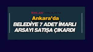 Ankara Keçiören'de Belediye'den satılık  7 adet imarlı arsa