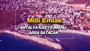 Antalya Kaş'ta Milli Emlak'tan 1473 metrekare büyüklüğünde imarlı satılık arsa
