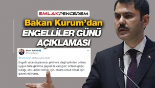 Bakan Kurum, Tüm TOKİ projelerinde engelli vatandaşlarımıza yüzde 5 kontenjan ayırdık