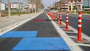 Kırklareli Lüleburgaz'a modern ve yeni bisiklet yolları