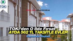Manisa'da 153 adet ucuz TOKİ evleri için satış başvuruları başladı
