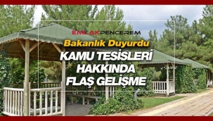 Kamu tesisleri gelirlerine ilişkin flaş gelişme