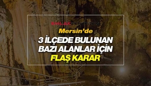 Mersin'de Silifke ve Toroslar'da 3 farklı yer hakkında kritik karar alındı
