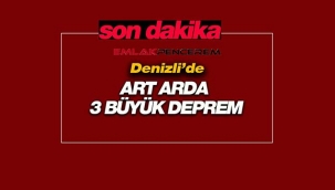 Son Dakika: Denizli'de Pamukkale merkezli art arda korkutan 3 büyük deprem