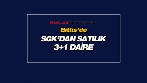 Bitlis Tatvan'da SGK'dan satılık 3+1 konut