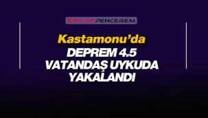 Kastamonu'da şiddetli deprem! 4.5'lik depreme uykuda yakalandılar...