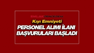 Kıyı Emniyeti 12 personel alımı iş ilanı başvurusu başladı