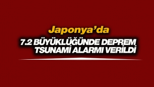 Son Dakika: Japonya'da 7.2 şiddetinde deprem oldu! Tsunami alarmı verildi.