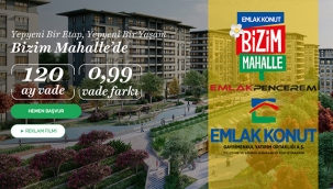 Emlak Konut Bizim Mahalle ev satışlarında 120 ay, 0.99 vade farkı fırsatı!