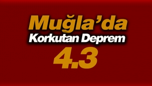 Muğla'da Datça açıklarında 4.3 büyüklüğünde deprem
