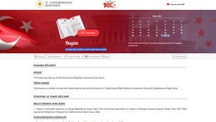 Resmi Gazete 30 Nisan Cuma sabahı en son yönetmelik, karar ve tebliğler neler?