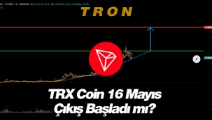 Tron (TRX) sert yükseliş beklentisi! TRX coin 16 Mayıs grafik yorum teknik analizi