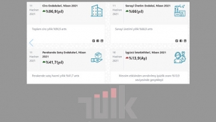 2021 Nisan ayı Sanayi Üretim, Perakende Satış ve Ciro Endeksleri açıklandı