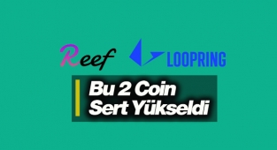Bu 2 coin sert sıçradı! Loopring (LRC) %42, Reef coin %17 yükseldi...