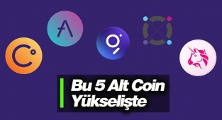 Bu 5 alt coin projesi yüzde 15 üzerinde değerlendi! Elrond, The Graph, Celsius, Aave ve Uniswap yükselişte...