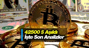 Bitcoin (BTC) 42500 Dolar'a iğne attı! 1 Ağustos BTC grafik yorum teknik analizler
