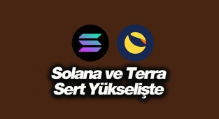 Bu 2 kripto para projesi yüzde 30 üzerinde sert yükseldi! Solana (SOL) coin %38, Terra (LUNA) coin %32