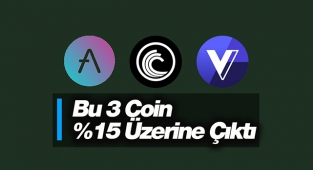 Bu 3 coin yüzde 15 üzerinde yükseldi! BTT, AAVE, VGX coin son durum...