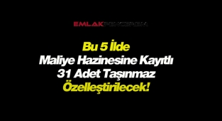 Bu 5 ilde yer alan 31 adet hazine arazisi özelleştirilecek