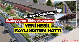 İstanbul'a yeni nesil bir U projesi daha! 8 istasyonlu Kazlıçeşme-Sirkeci raylı sistemi geliyor...