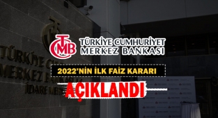 Merkez Bankası kritik faiz açıklaması! 2022'nin ilk faiz kararı açıklandı... (Son dakika!! Canlı! Merkez Bankası faiz kararı..)