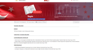 Resmi Gazete (26 Nisan 2022)