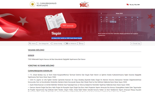 Resmi Gazete 6 Nisan tarihli sayısında hangi önemli kritik karar ve yönetmelikler var?