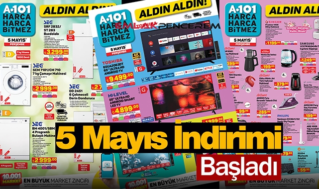 A101 5 Mayıs bugün başlayan aktüel ürünler kataloğu çıldırttı! A101 marketlerinde 5 Mayıs bereketi...