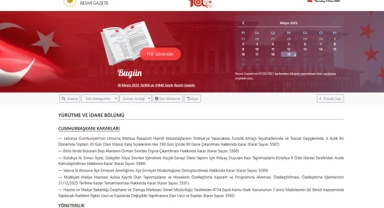Resmi Gazete (19 Mayıs 2022)