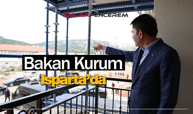 Bakan Kurum, Isparta’da TOKİ konutlarını inceledi