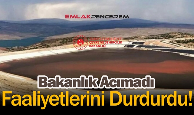 Bakanlık Erzincan'daki altın madenine acımadı! Faaliyetlerini durdurdu...