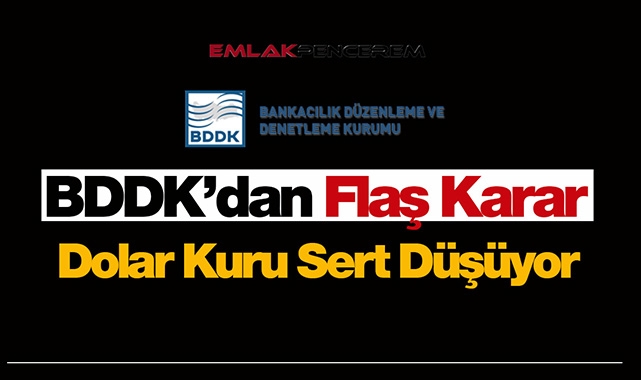 BDDK kritik kararı sonrasında Dolar kurunda sert düşüş başladı! 1 Dolar ne kadar oldu?