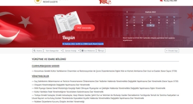 Resmi Gazete (16 Haziran 2022)